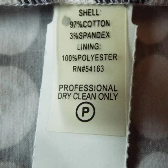 Calvin Klein Sleeveless Fit & Flare Black/White Polka Dot Retro Dress Size 4 NWT - Picture 4 of 4